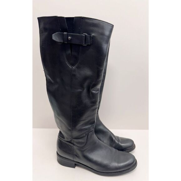 Blondo Knee High Black Boots Size 6 Women’s Waterproof Zip Up Block Heel - Picture 3 of 8